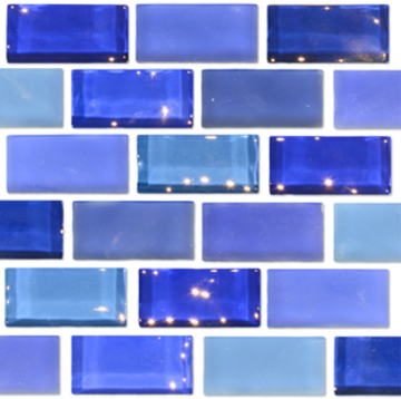 Aquabella Aqua Series Arctic Frost 1x2 Glass Tile